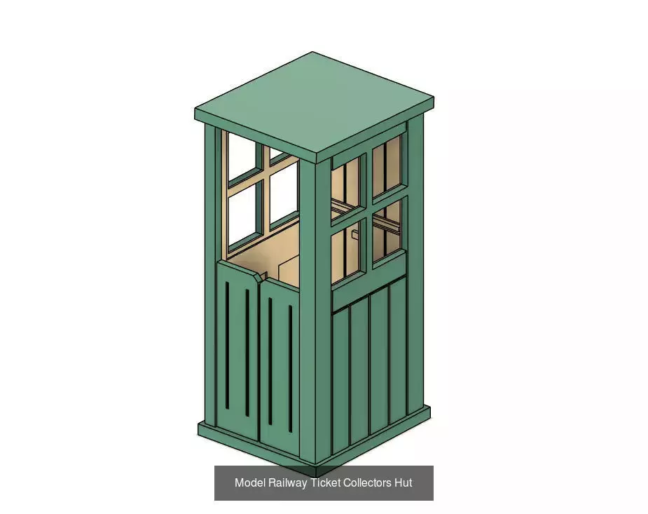 Model Railway Lineside Buildings 3D Model Collection_3