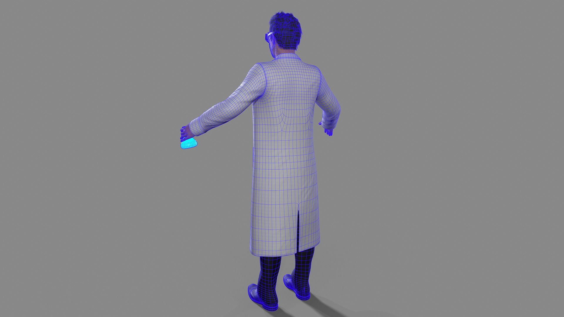 doctor character Low-poly 3D model_15