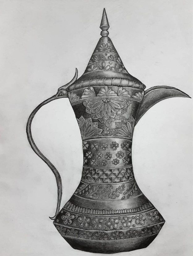 Arabic Coffee Pot - wall mounted 3D print model_6