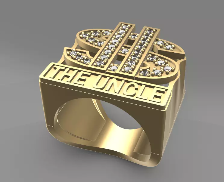 Dollar Ring 3D print model