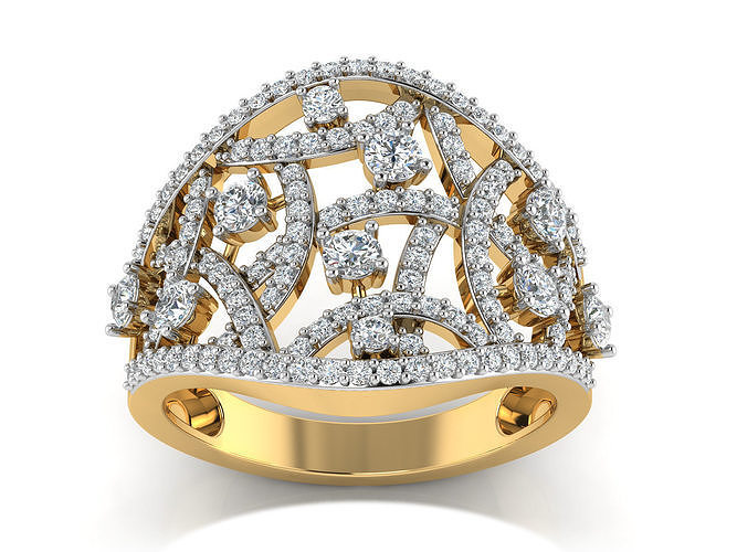 Women Ring  Render 3dm STL OBJ FBX Details 3D print model