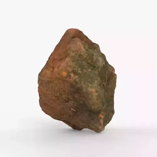 Photorealistic 3D scan of rock stone Low-poly 3D model