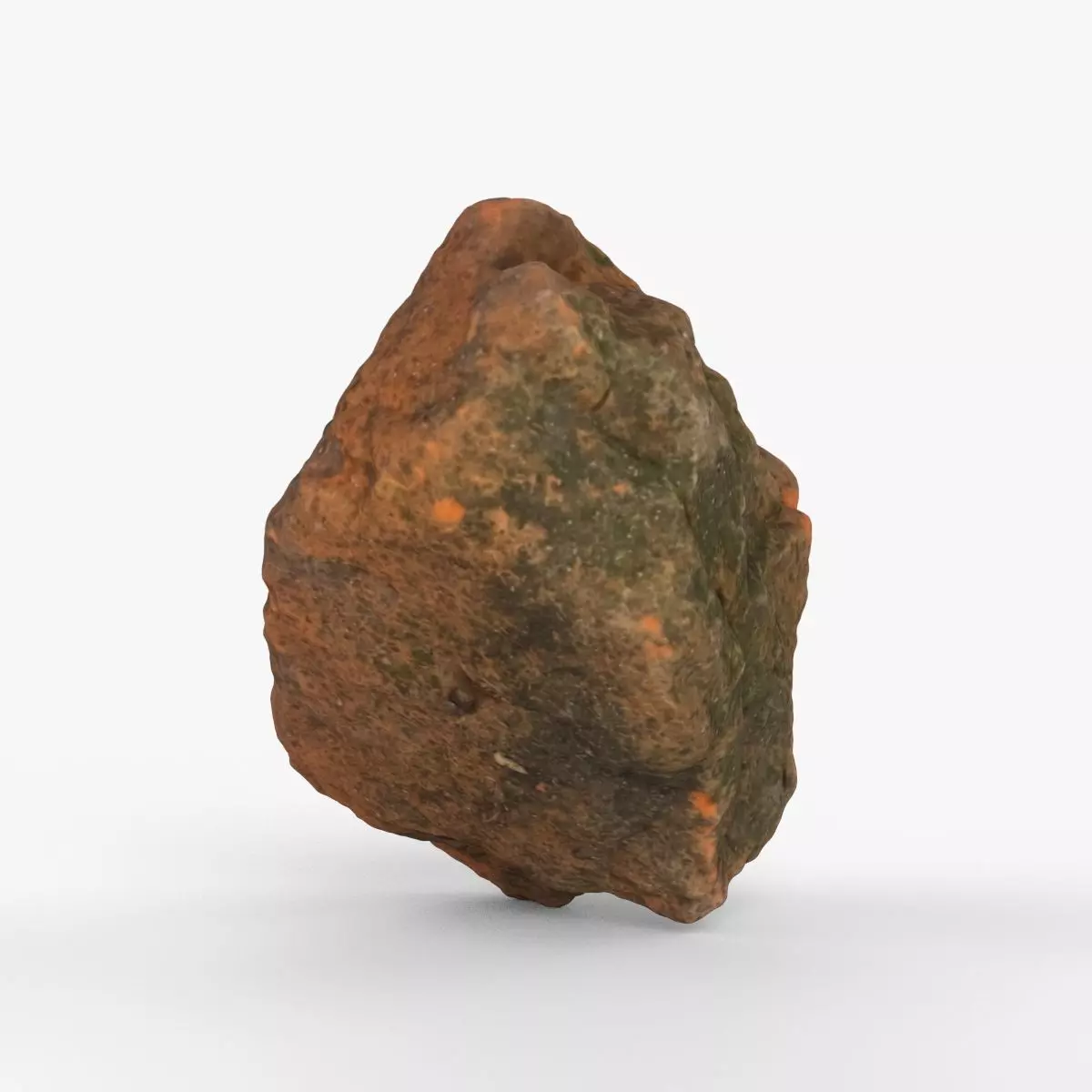 Photorealistic 3D scan of rock stone Low-poly 3D model_0
