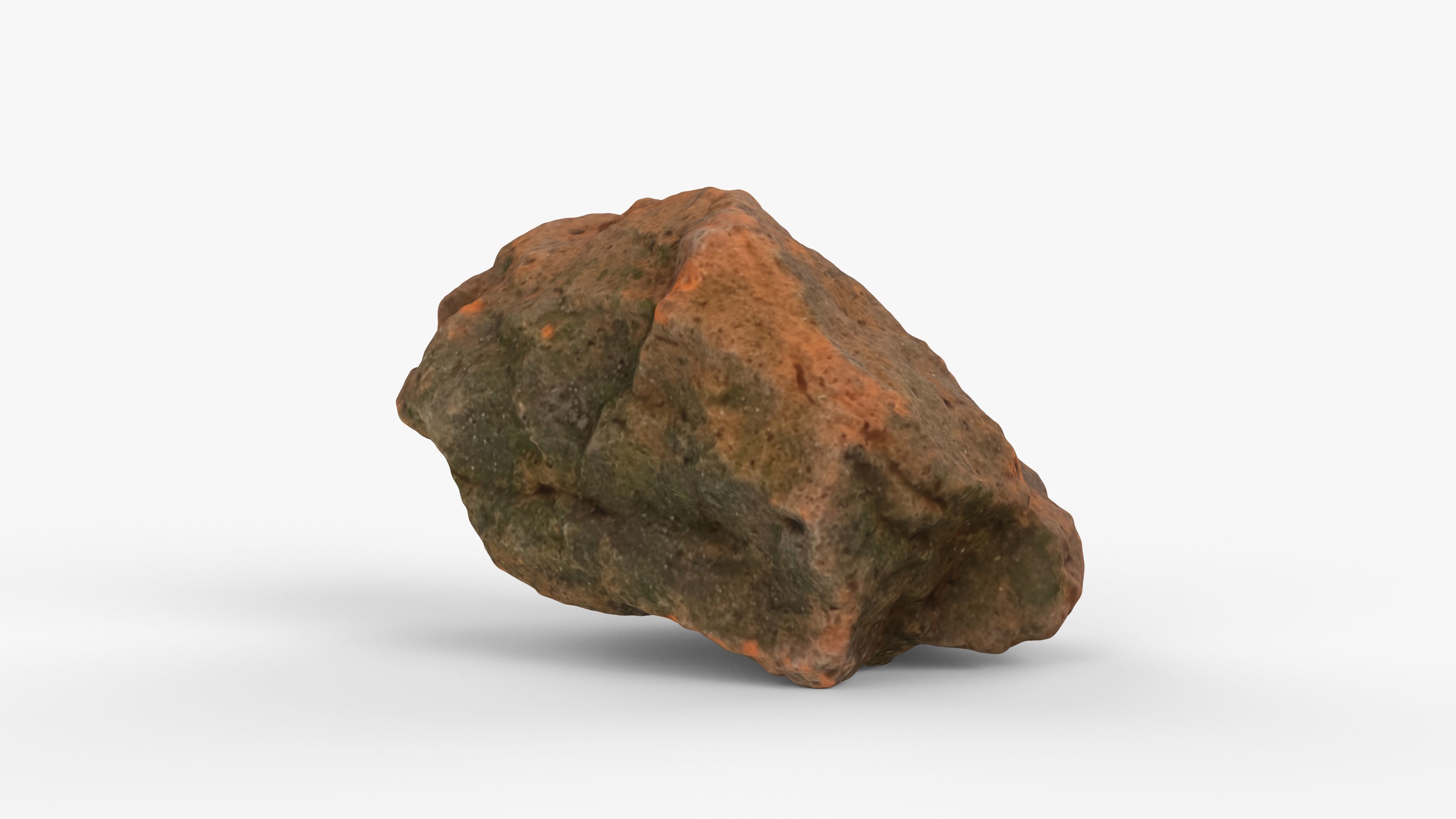 Photorealistic 3D scan of rock stone Low-poly 3D model_5