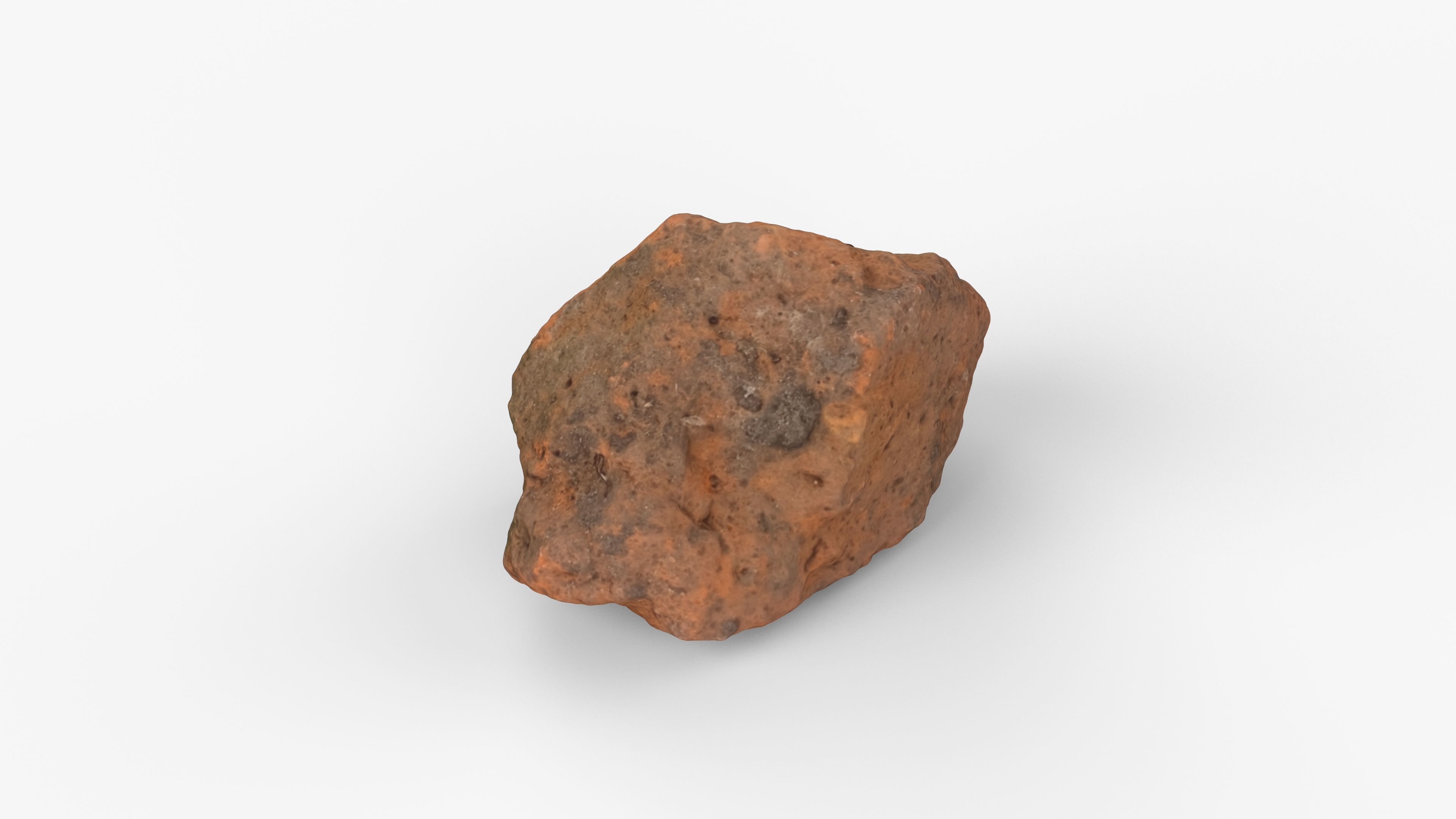 Photorealistic 3D scan of rock stone Low-poly 3D model_1