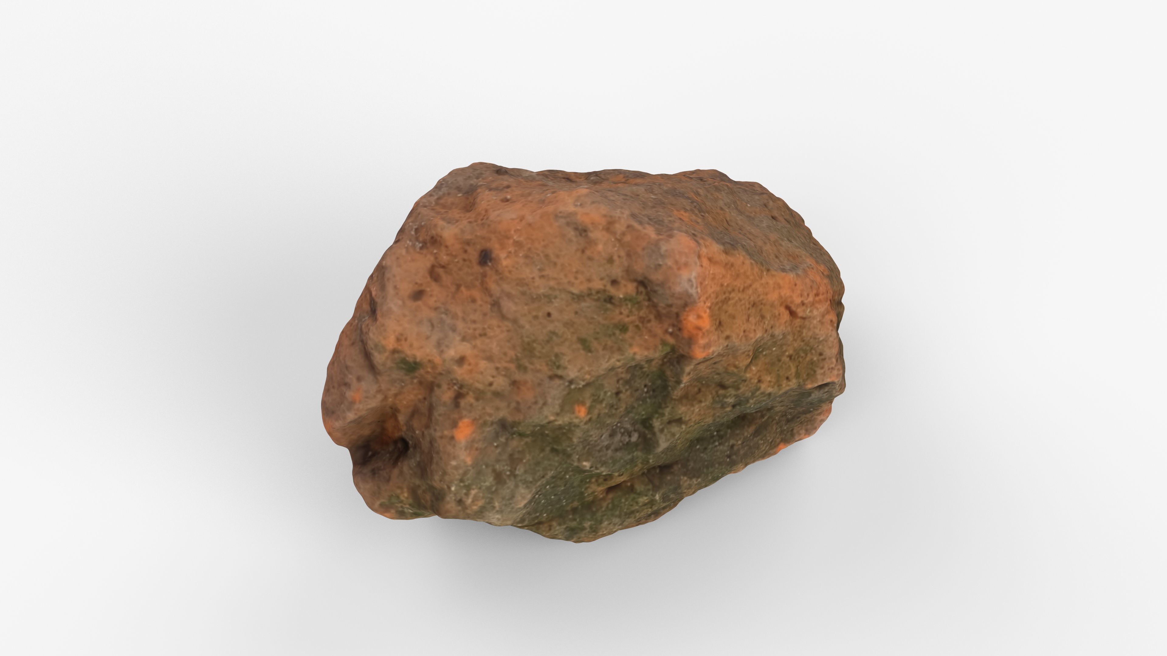 Photorealistic 3D scan of rock stone Low-poly 3D model_9