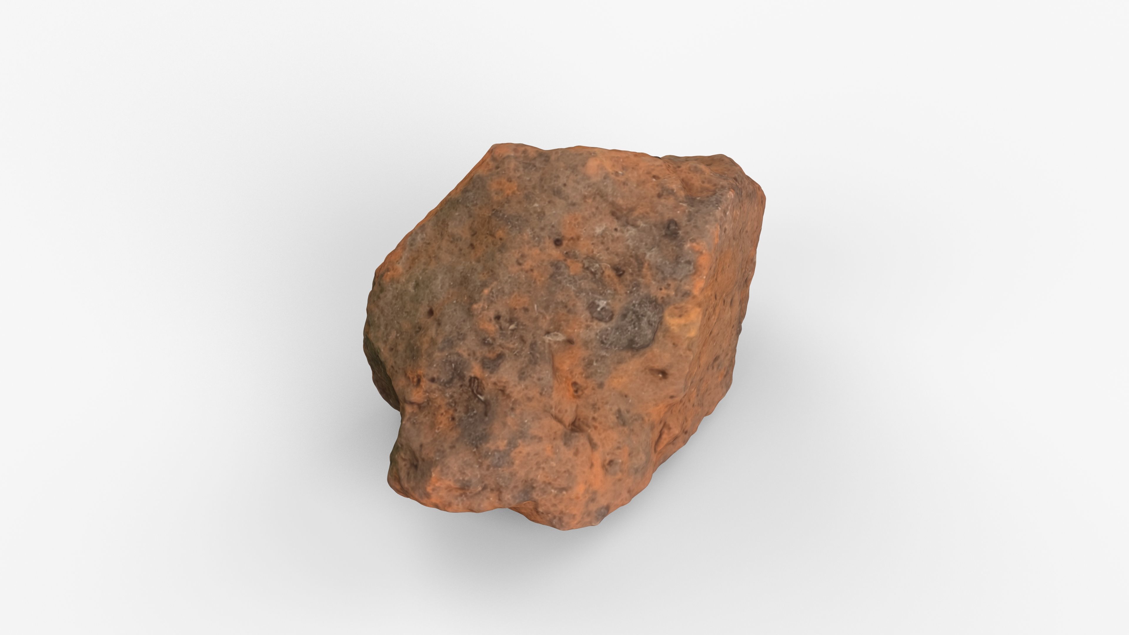 Photorealistic 3D scan of rock stone Low-poly 3D model_7