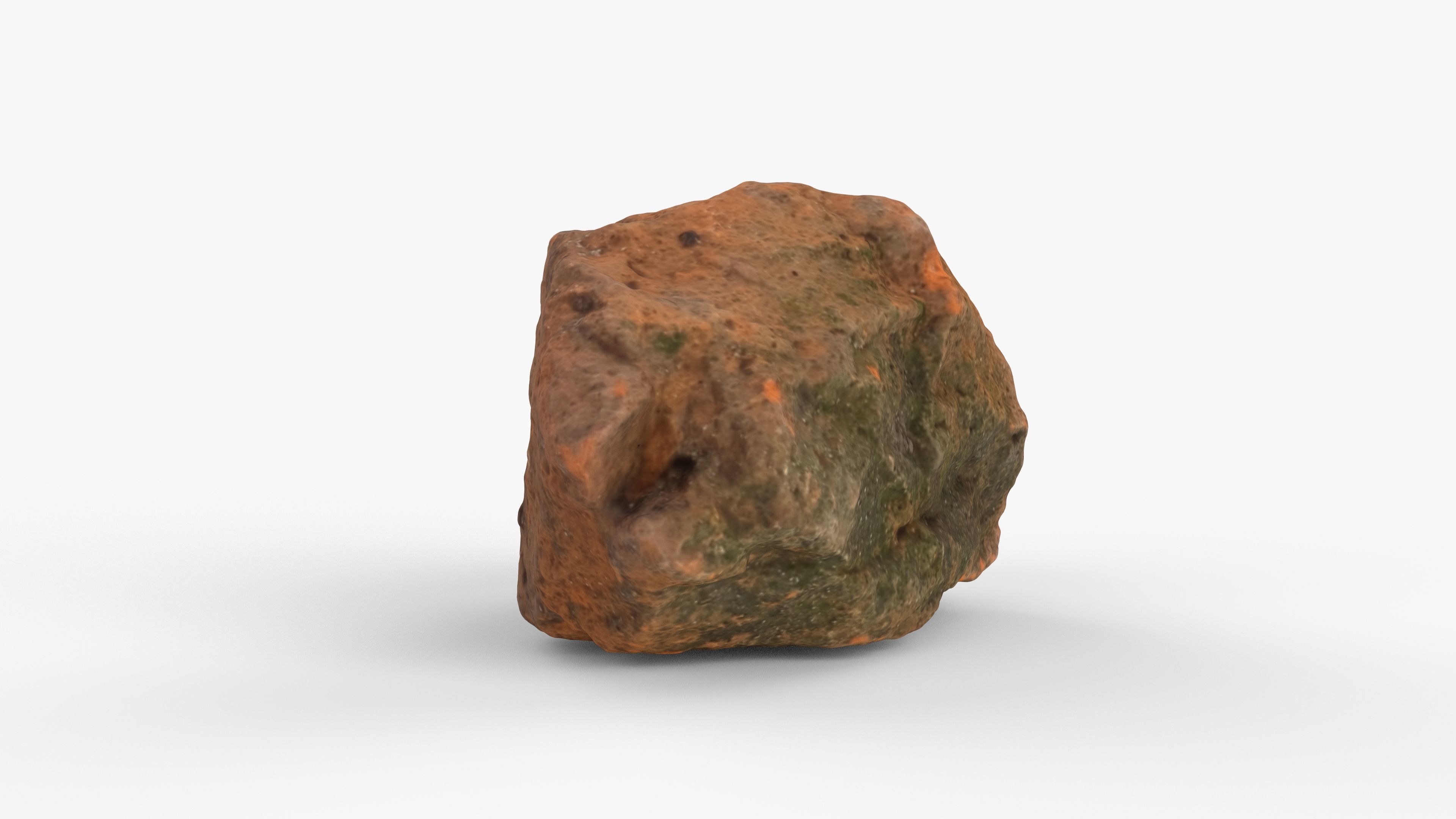 Photorealistic 3D scan of rock stone Low-poly 3D model_6