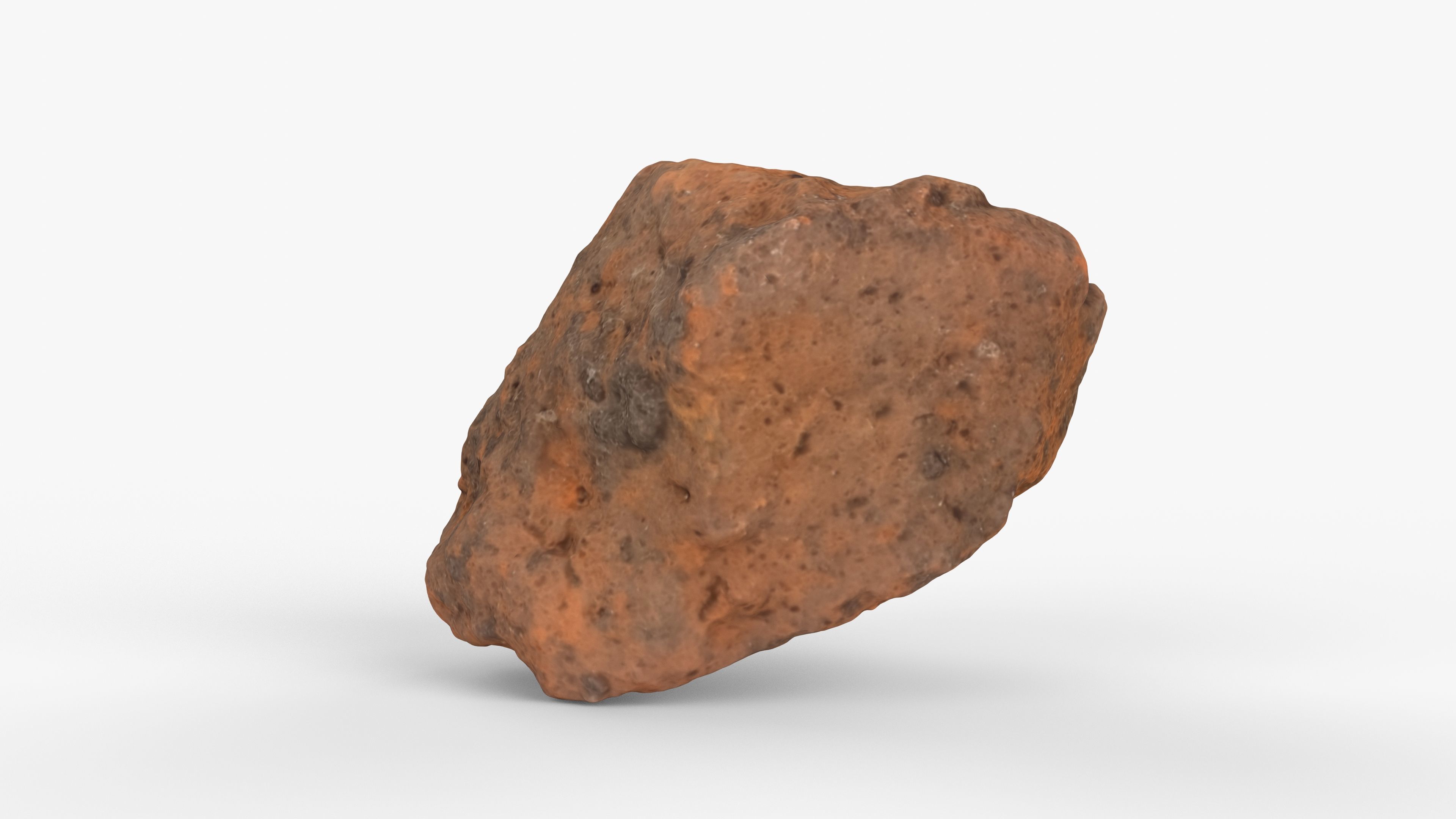 Photorealistic 3D scan of rock stone Low-poly 3D model_4