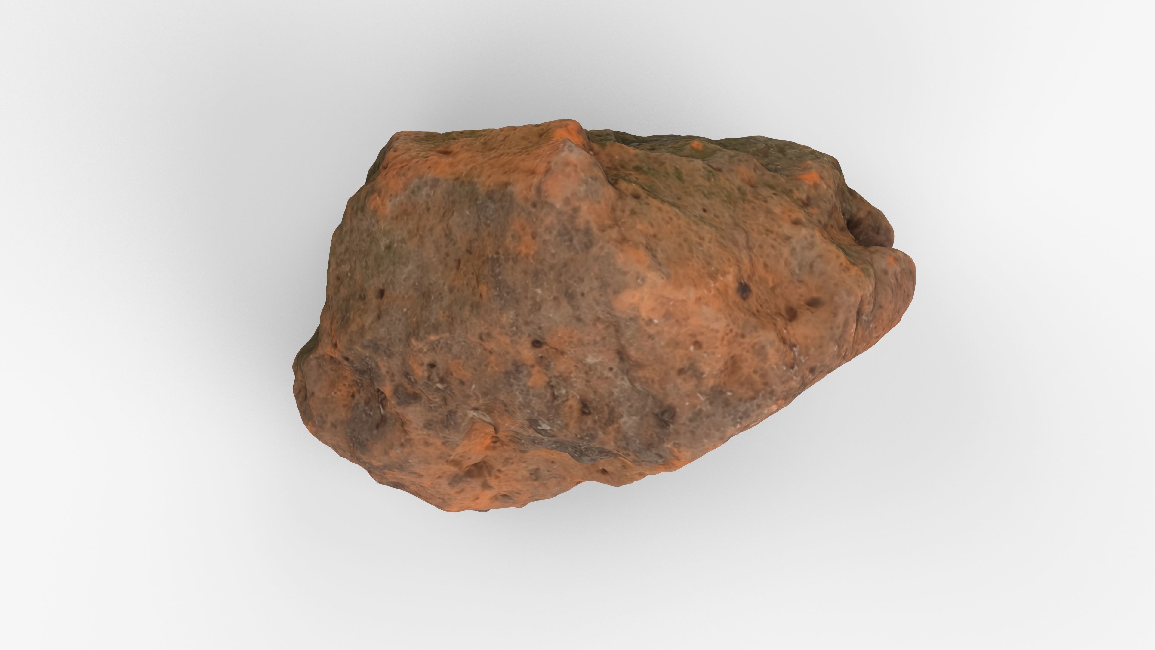 Photorealistic 3D scan of rock stone Low-poly 3D model_11