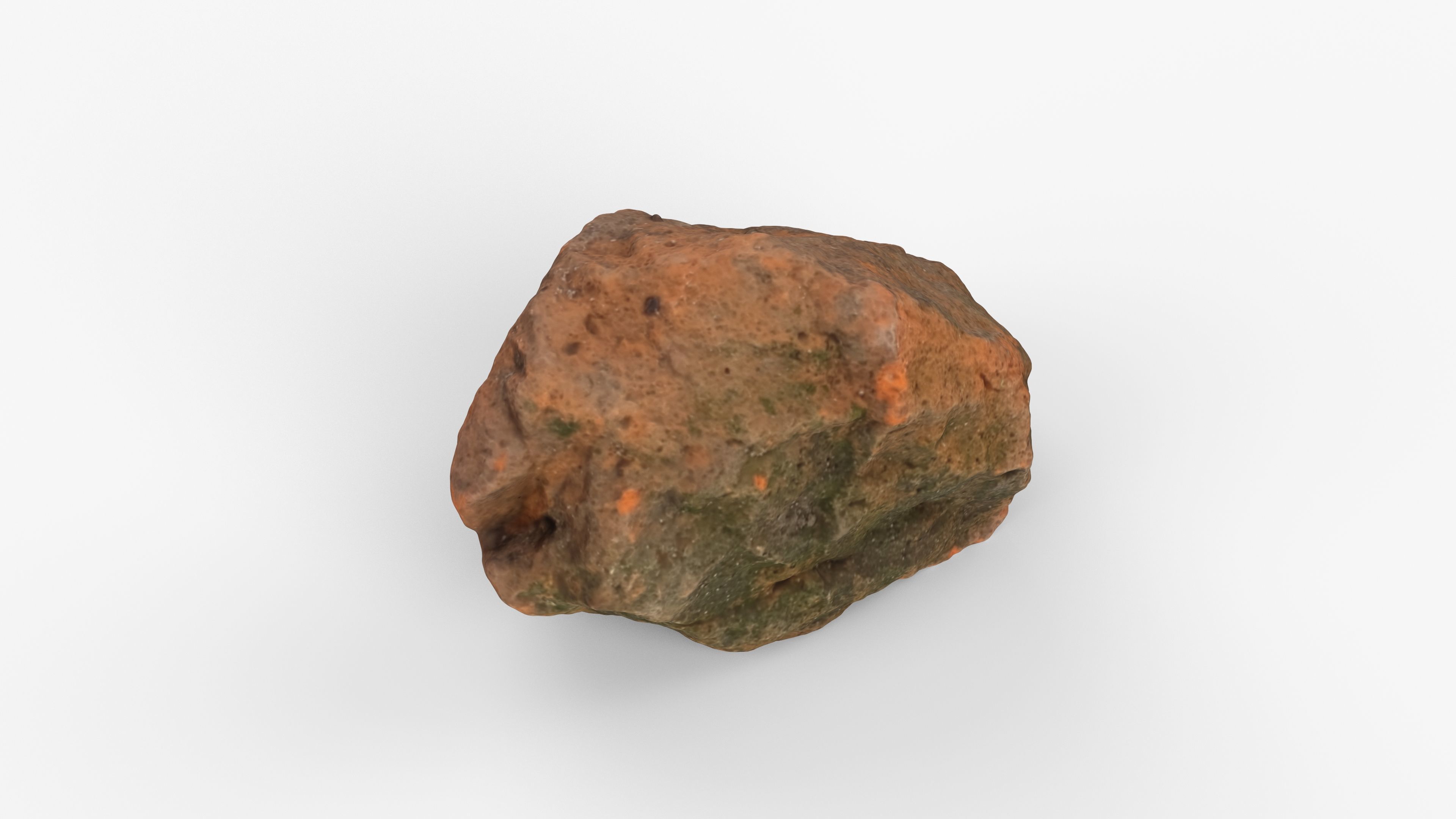 Photorealistic 3D scan of rock stone Low-poly 3D model_10