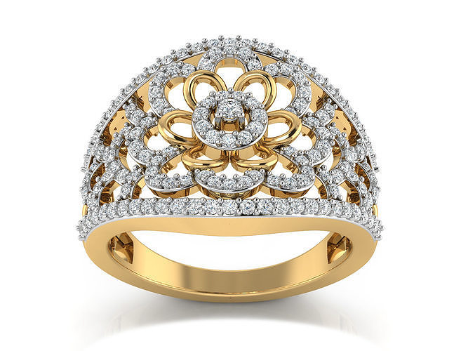 Women Ring  Render 3dm STL OBJ FBX Details 3D print model