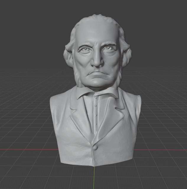 John James Audubon 3D print model_1