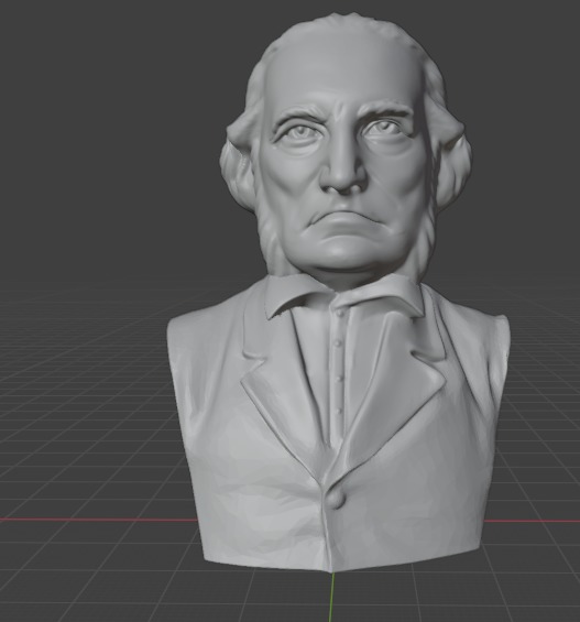 John James Audubon 3D print model_3