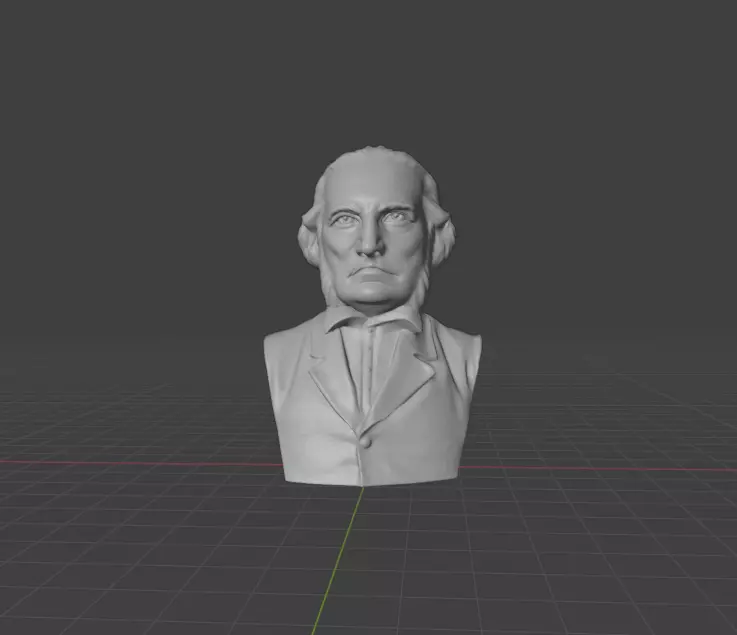 John James Audubon 3D print model_0