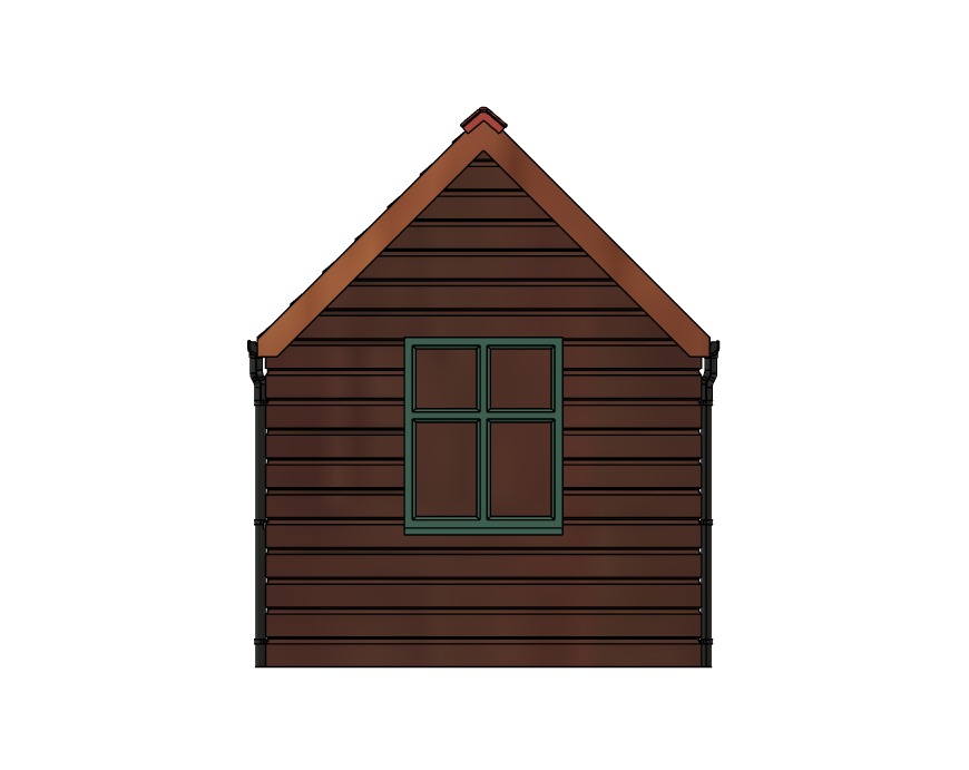 Model Railway Lineside Wooden Hut 2 3D print model_6