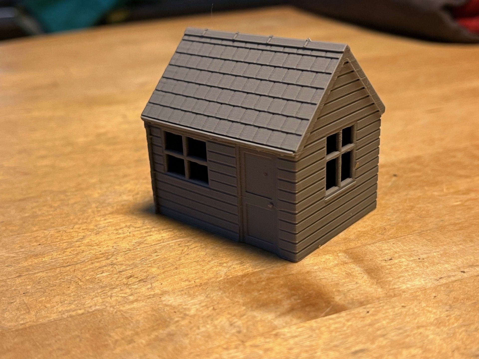 Model Railway Lineside Wooden Hut 2 3D print model_9