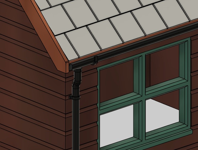 Model Railway Lineside Wooden Hut 2 3D print model_7