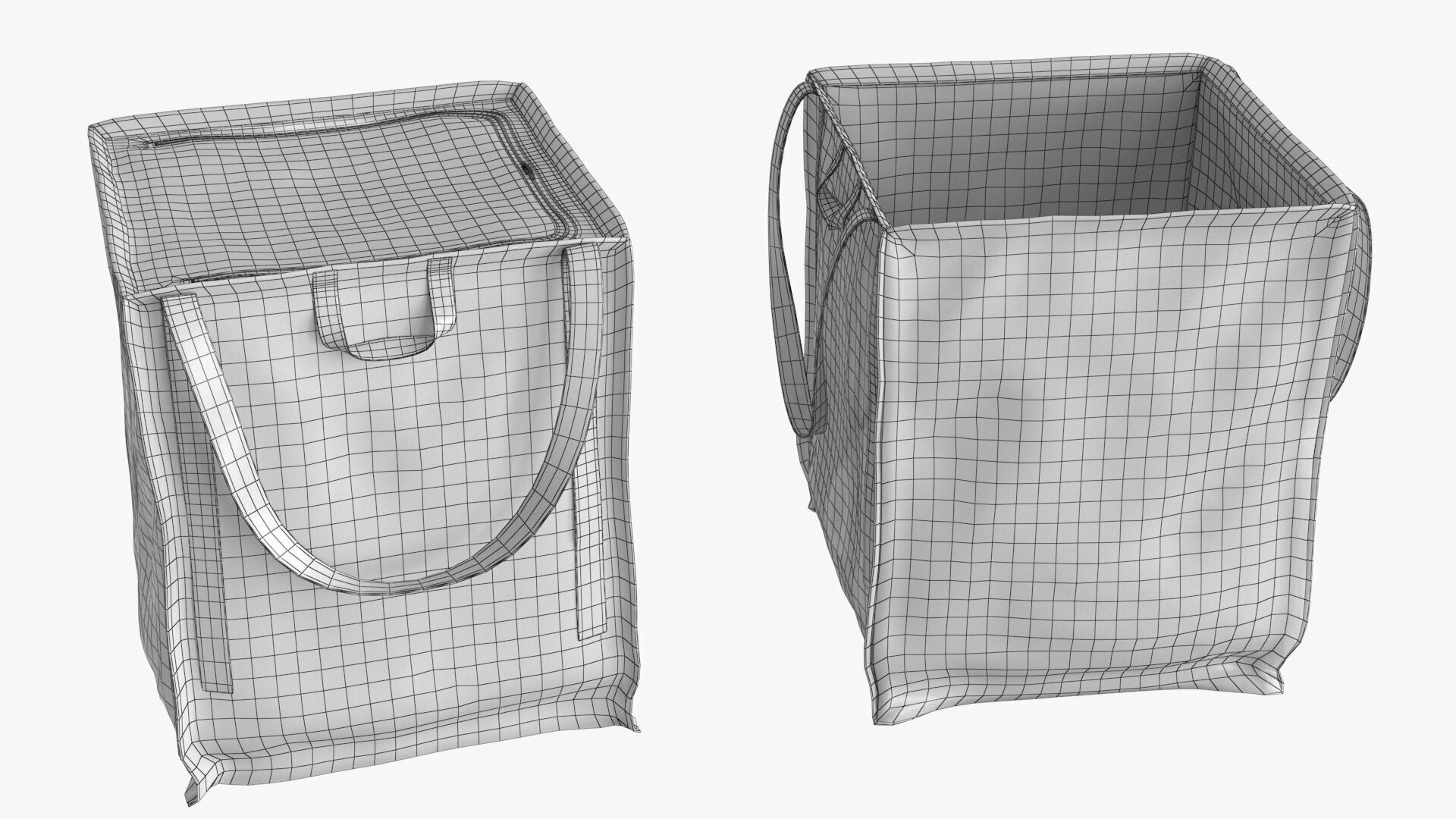 Heavy Duty Bag 2 colors Low-poly 3D model_12