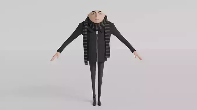 Gru 3D Model  Low-poly 3D model