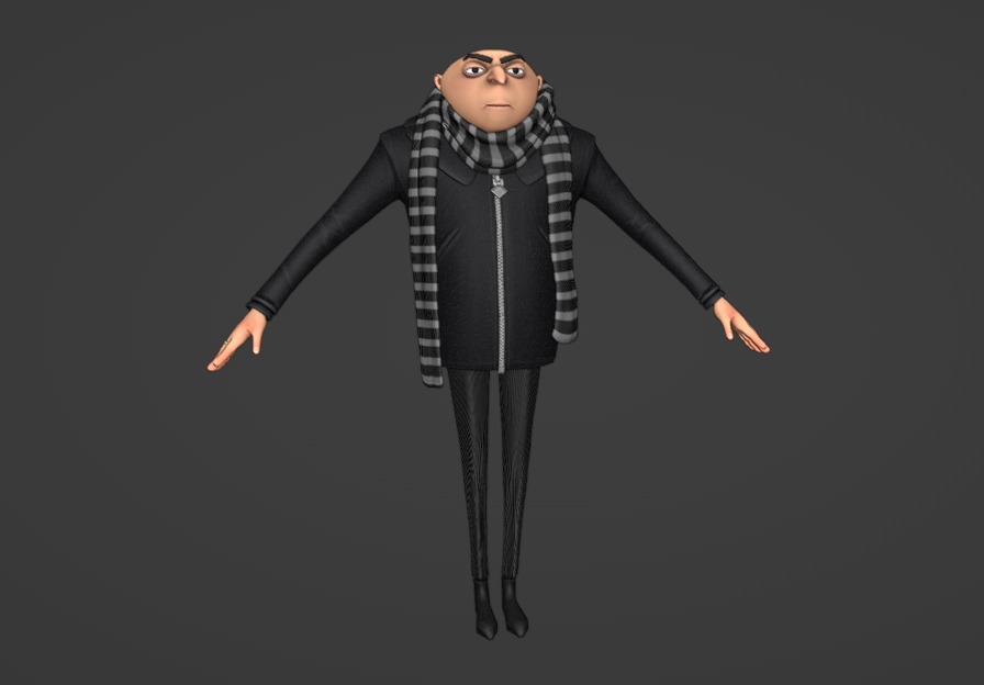 Gru 3D Model  Low-poly 3D model_1