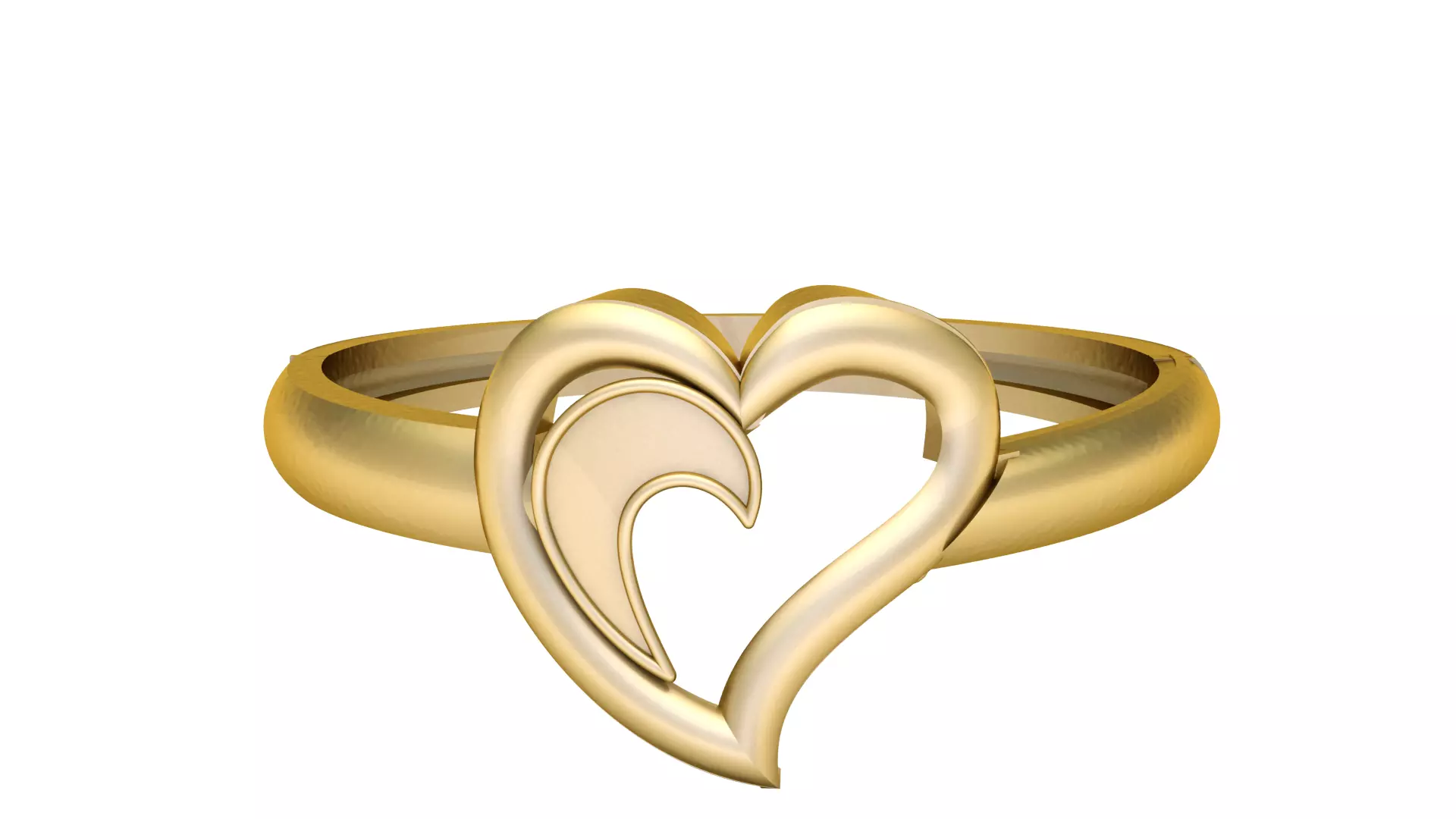 PRECIOUS HEART SHAPE RING 3D PRINTABLE MODEL 3D print model