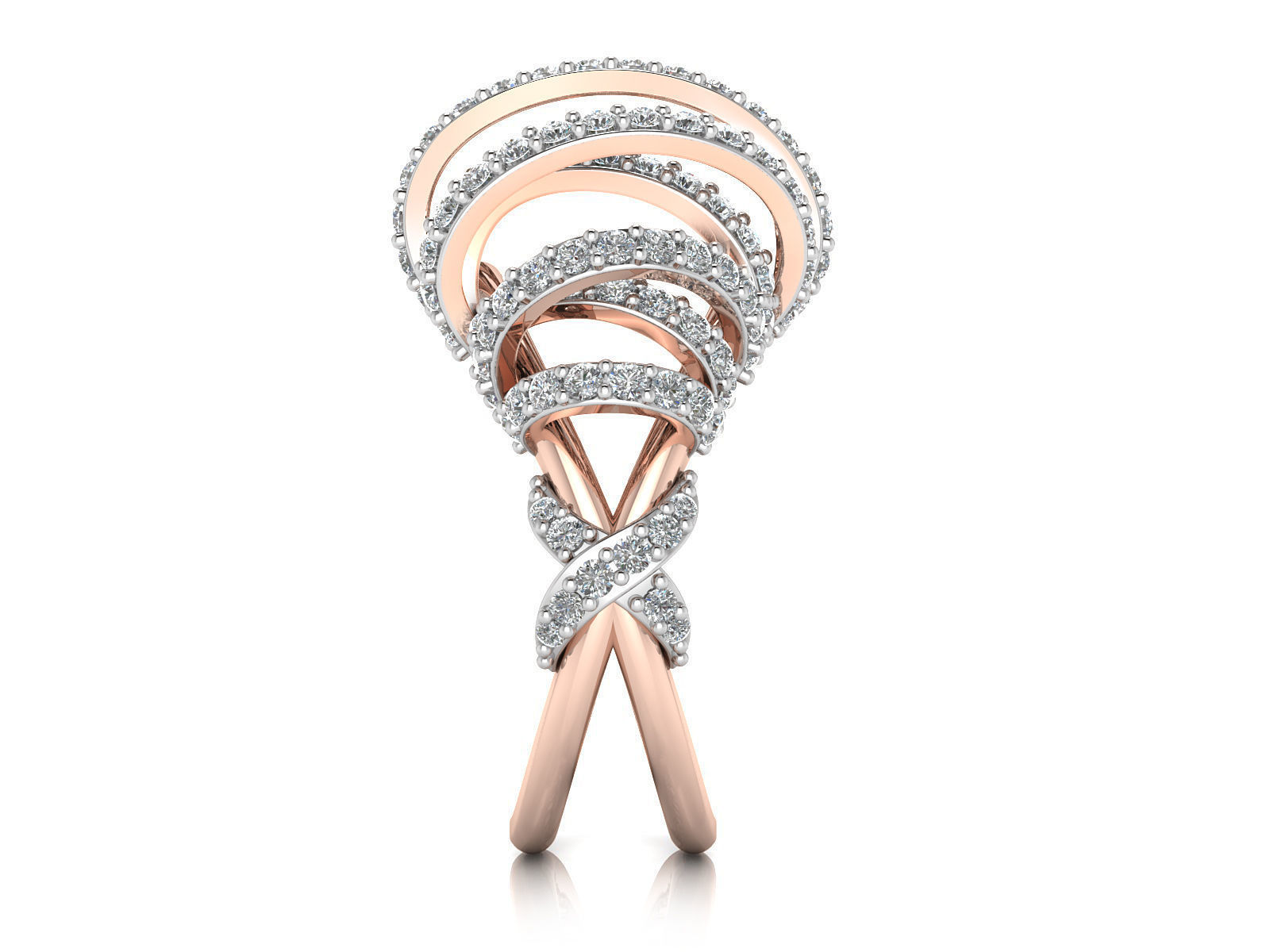 Women Ring  Render 3dm STL OBJ FBX Details 3D print model_8