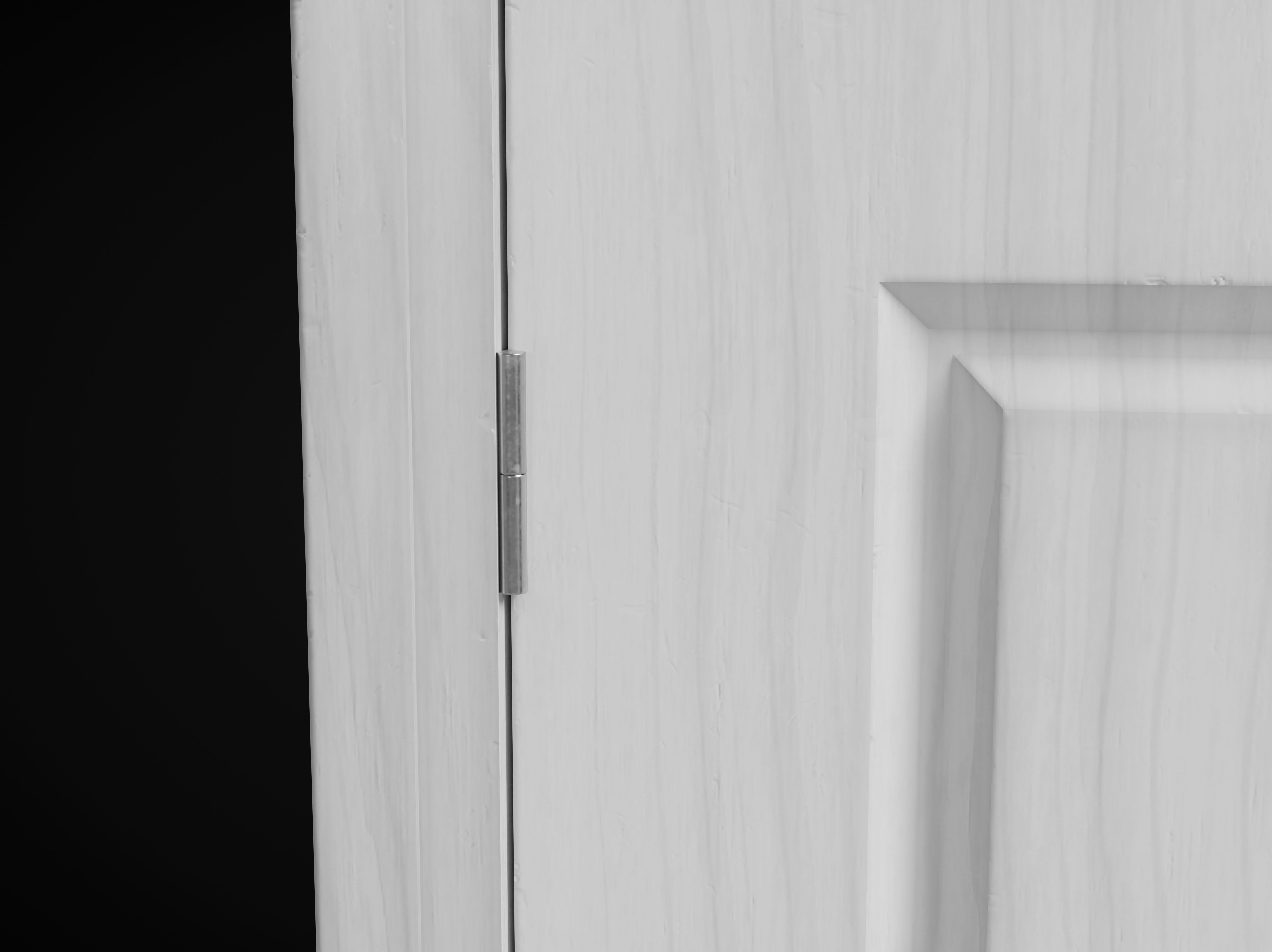 Low Poly Door wooden Low-poly 3D model_6