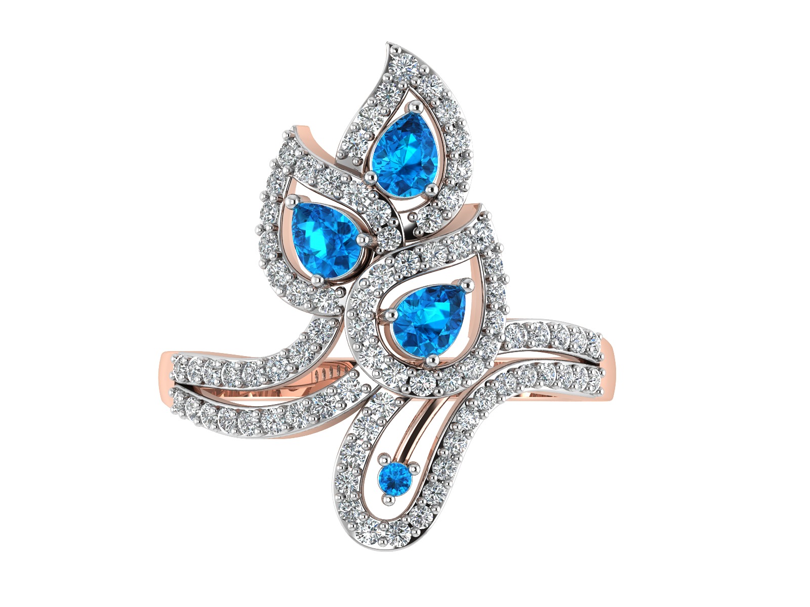 Women Ring  Render 3dm STL OBJ FBX Details 3D print model_8