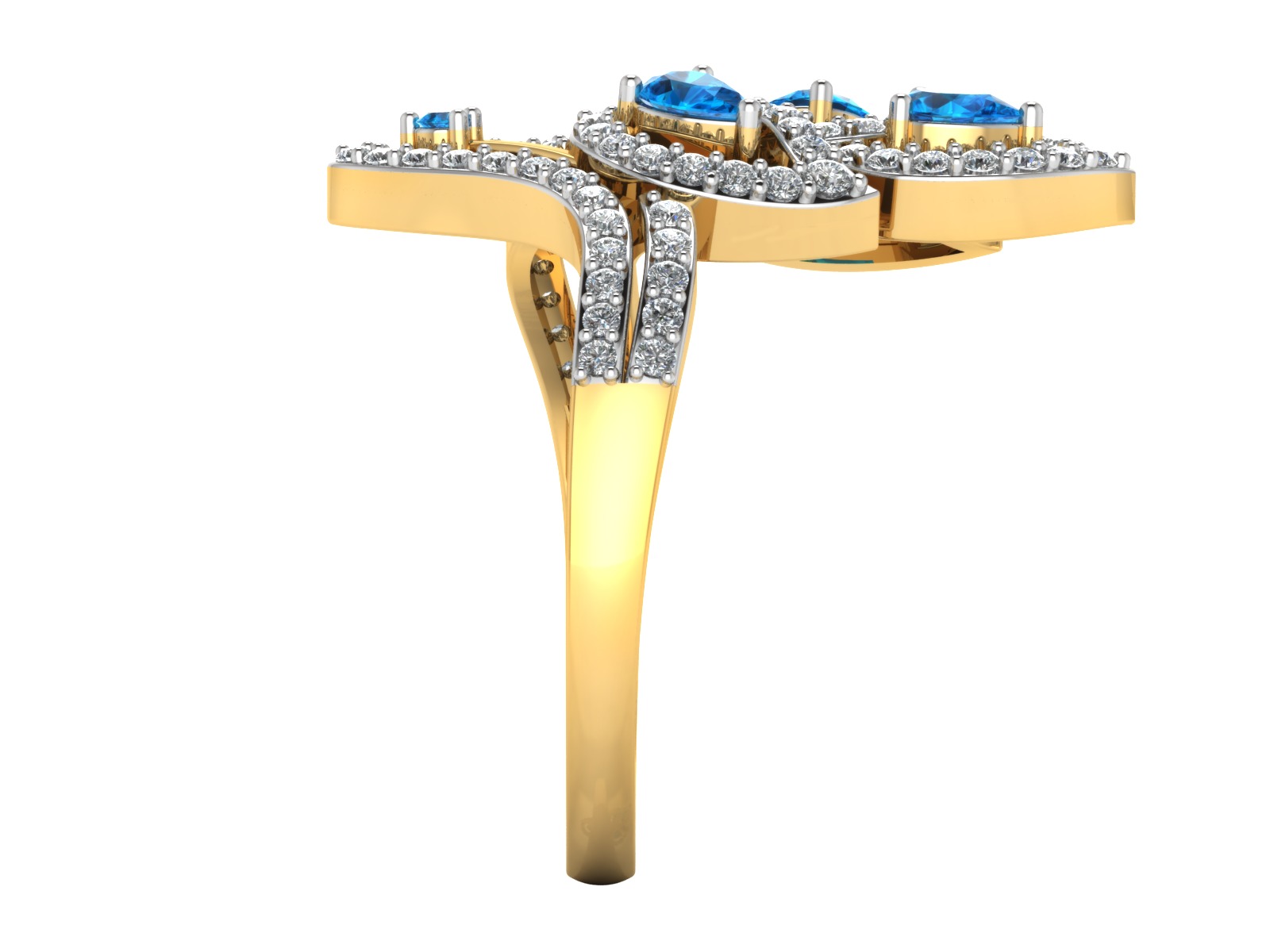 Women Ring  Render 3dm STL OBJ FBX Details 3D print model_13