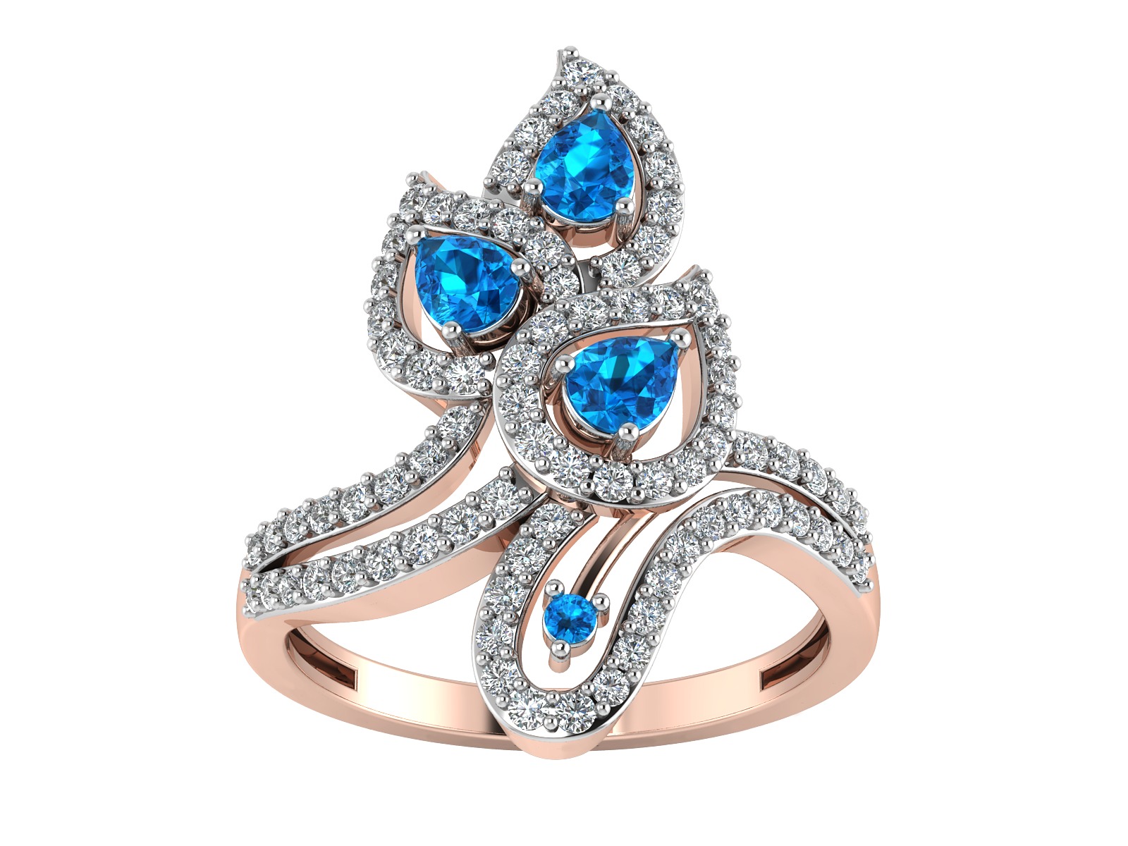 Women Ring  Render 3dm STL OBJ FBX Details 3D print model_2