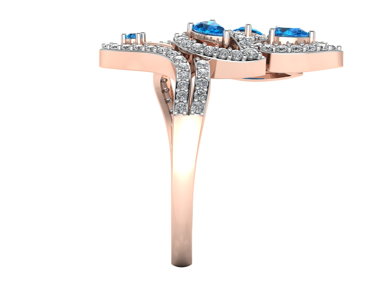 Women Ring  Render 3dm STL OBJ FBX Details 3D print model_6