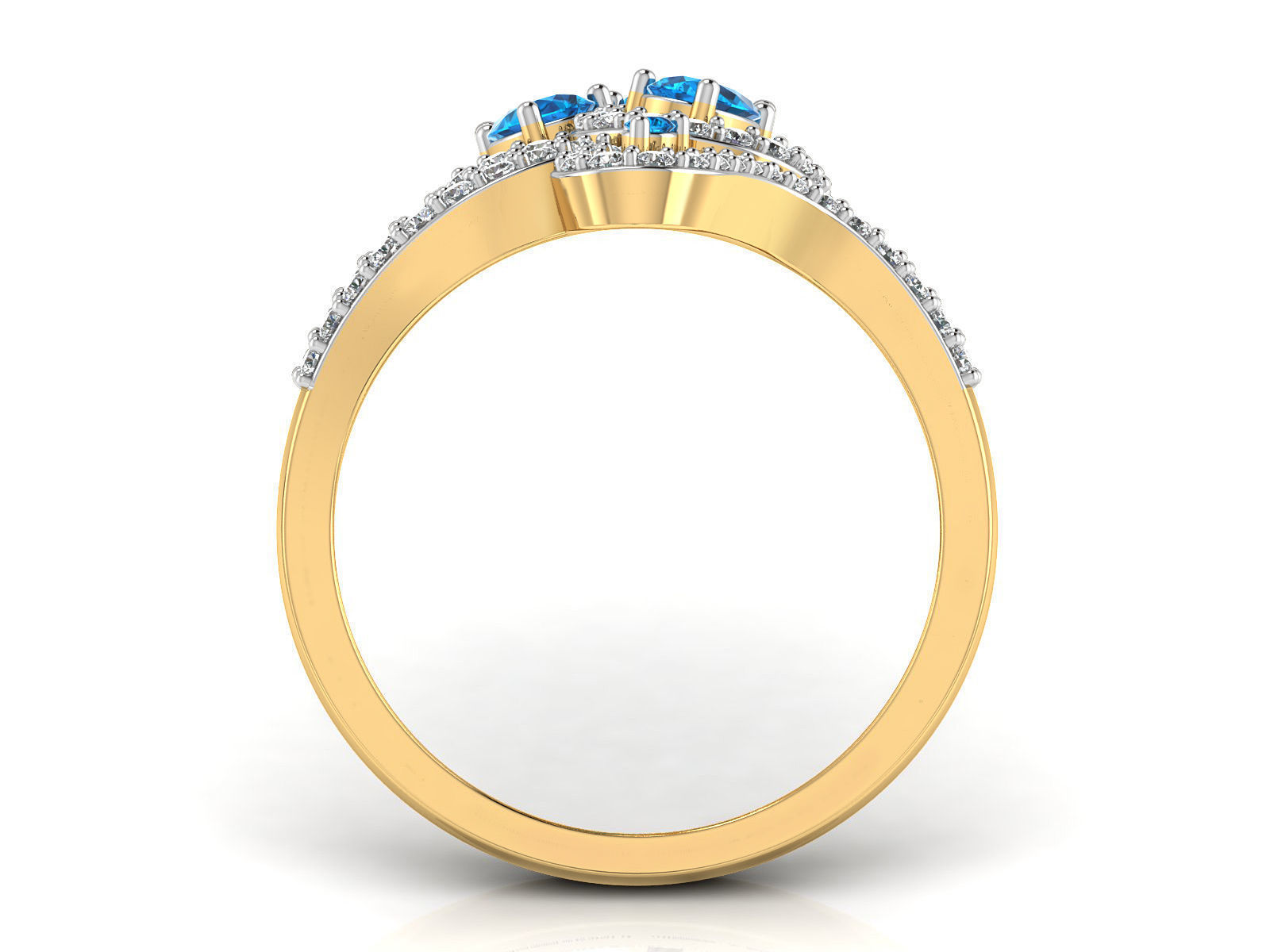 Women Ring  Render 3dm STL OBJ FBX Details 3D print model_10