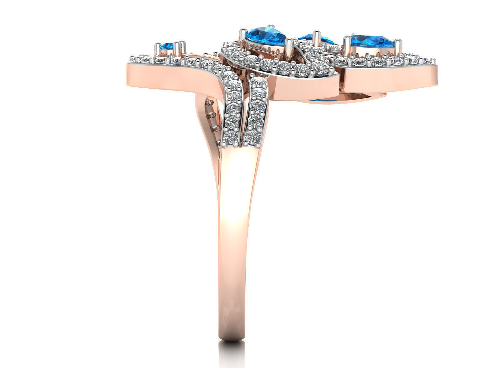 Women Ring  Render 3dm STL OBJ FBX Details 3D print model_5