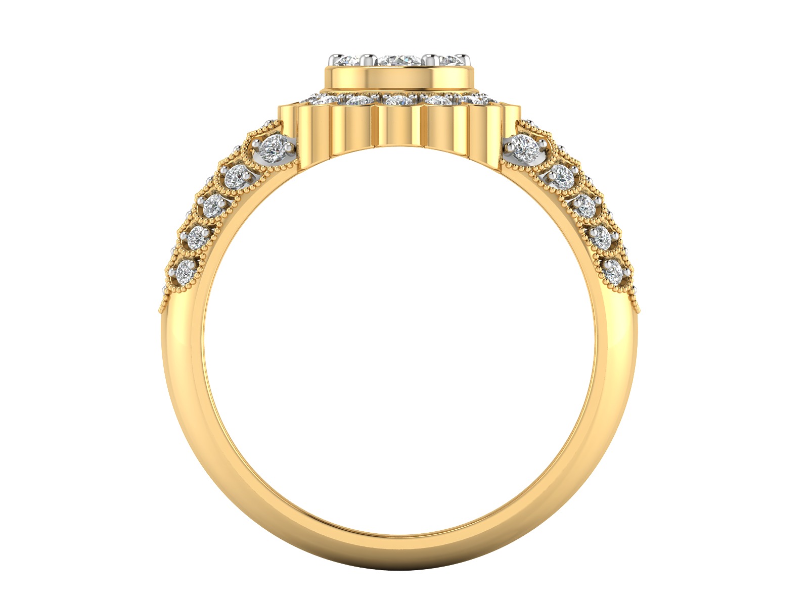 Women Ring  Render 3dm STL OBJ FBX Details 3D print model_7