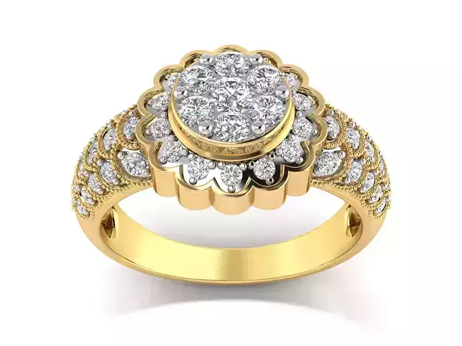 Women Ring  Render 3dm STL OBJ FBX Details 3D print model