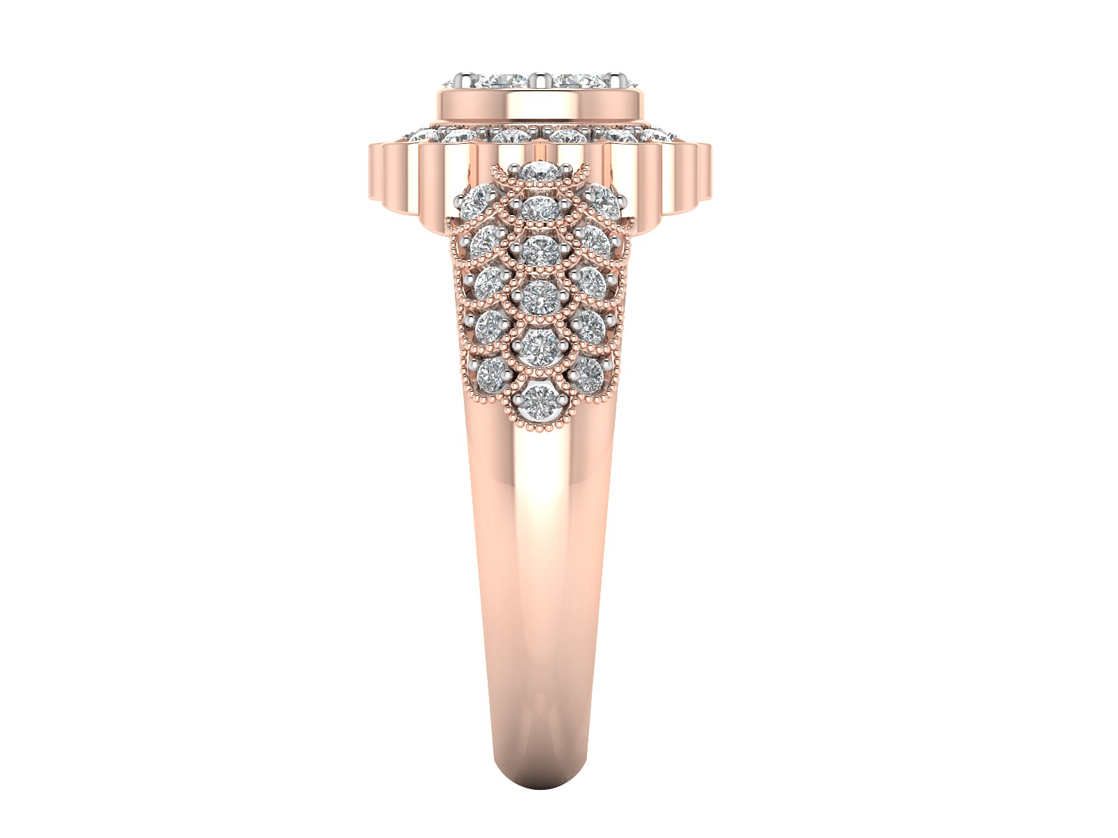 Women Ring  Render 3dm STL OBJ FBX Details 3D print model_9