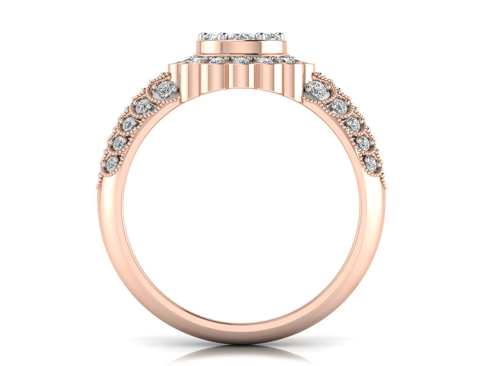 Women Ring  Render 3dm STL OBJ FBX Details 3D print model_4