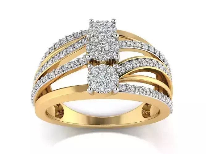 Women Ring  Render 3dm STL OBJ FBX Details 3D print model