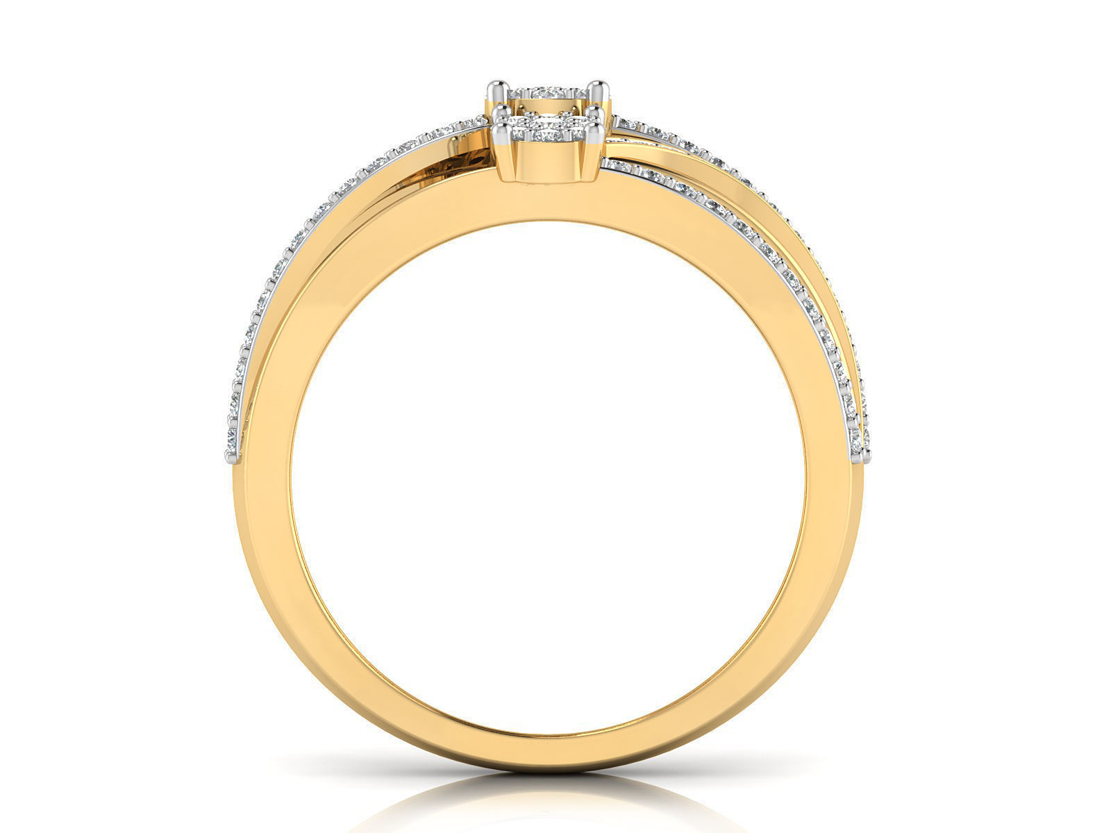 Women Ring  Render 3dm STL OBJ FBX Details 3D print model_6