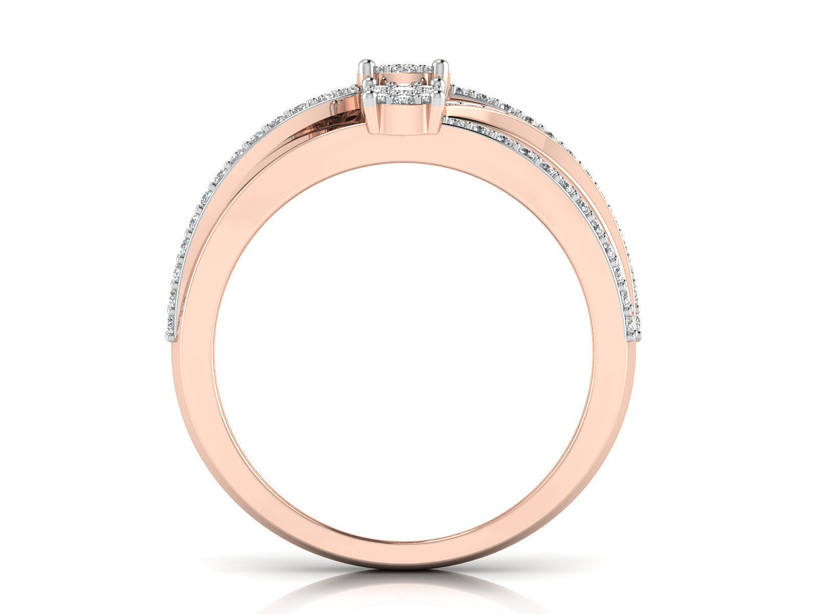 Women Ring  Render 3dm STL OBJ FBX Details 3D print model_4