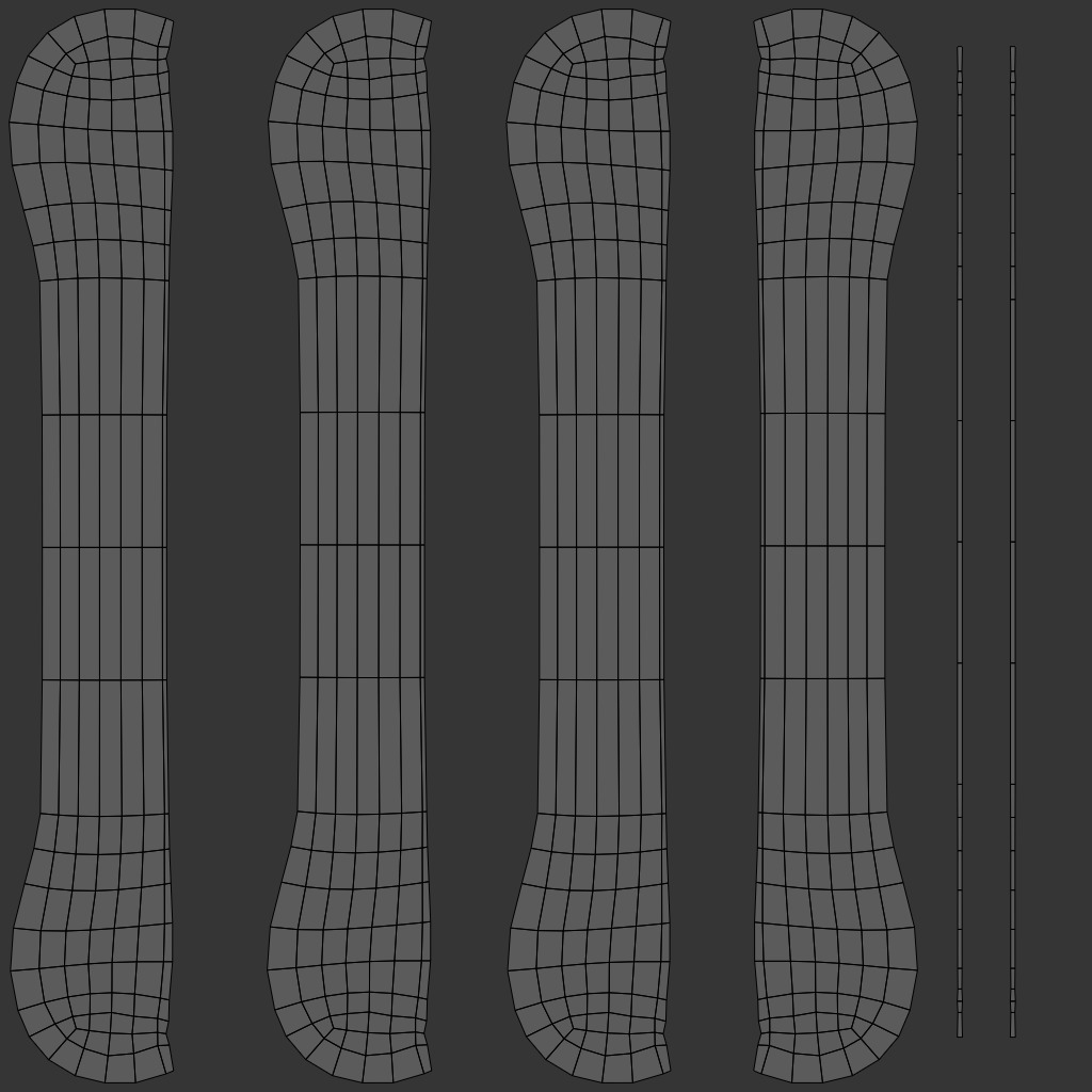 Dog Bone Low-poly 3D model_6