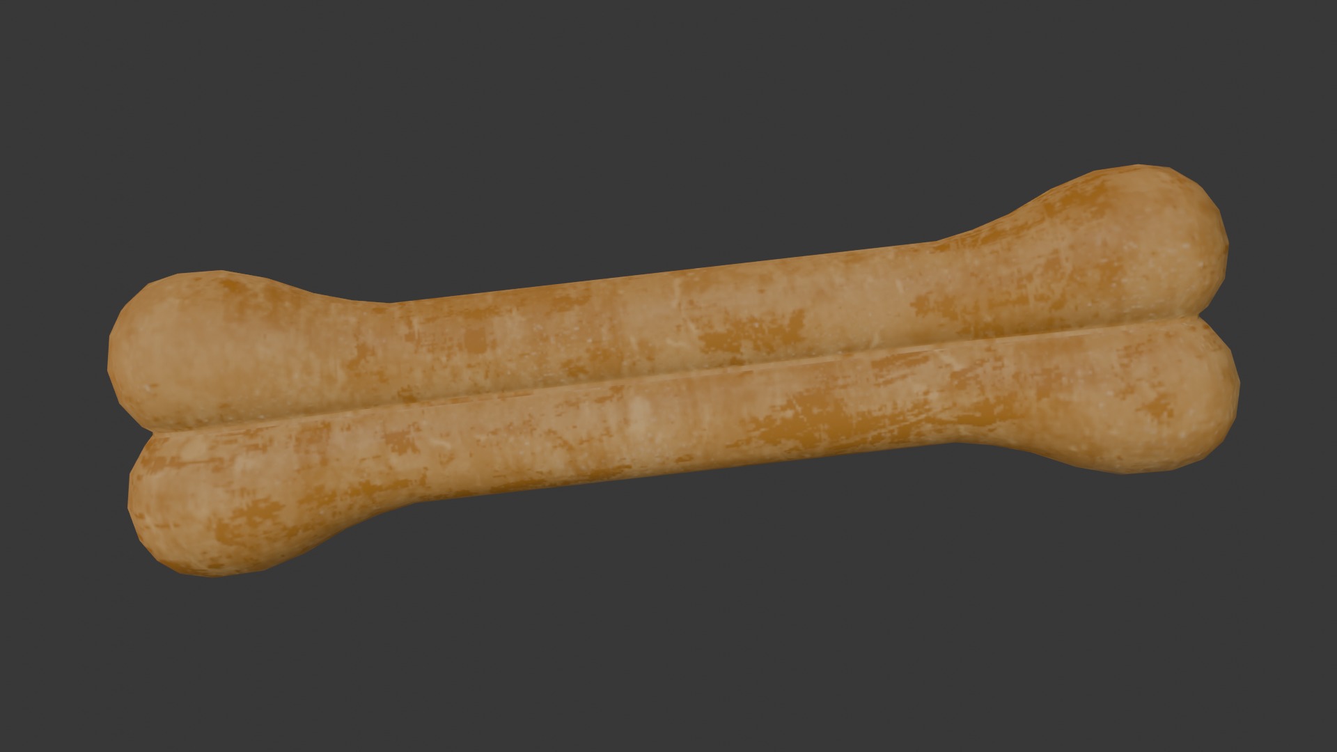 Dog Bone Low-poly 3D model_5