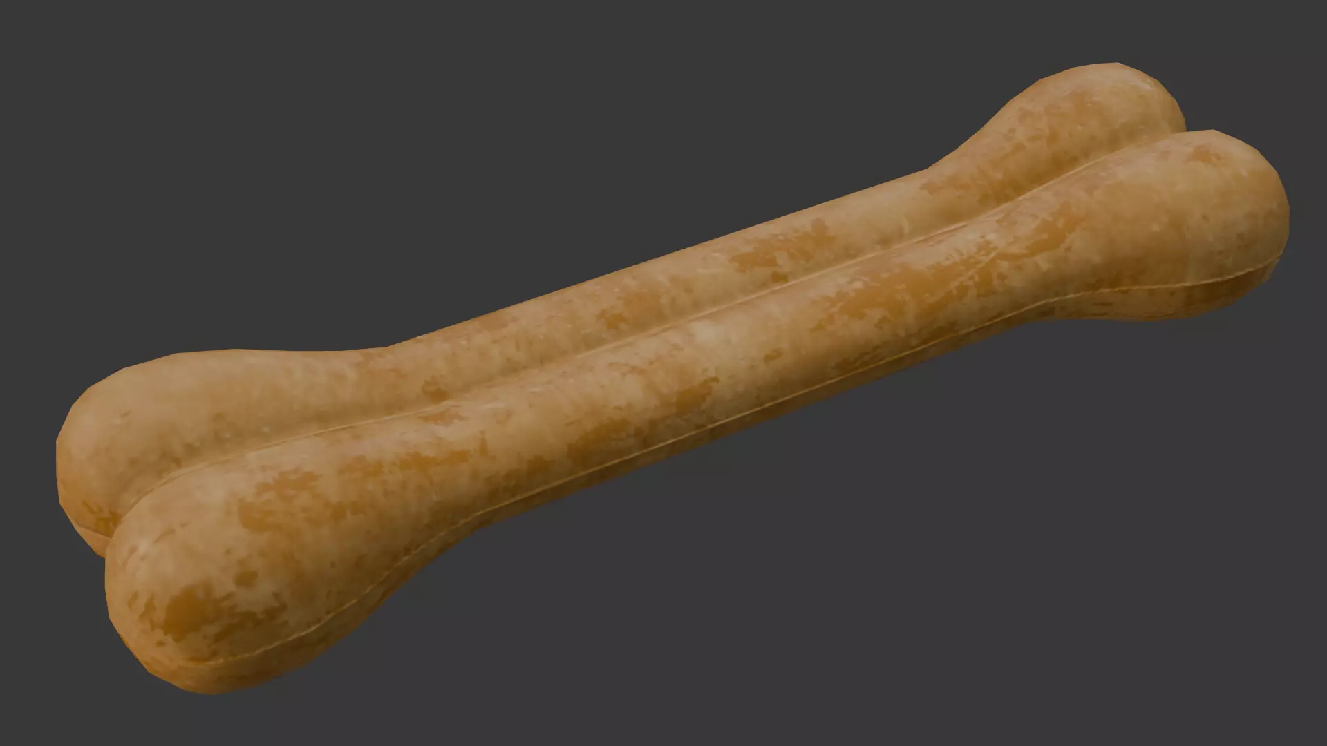 Dog Bone Low-poly 3D model_0