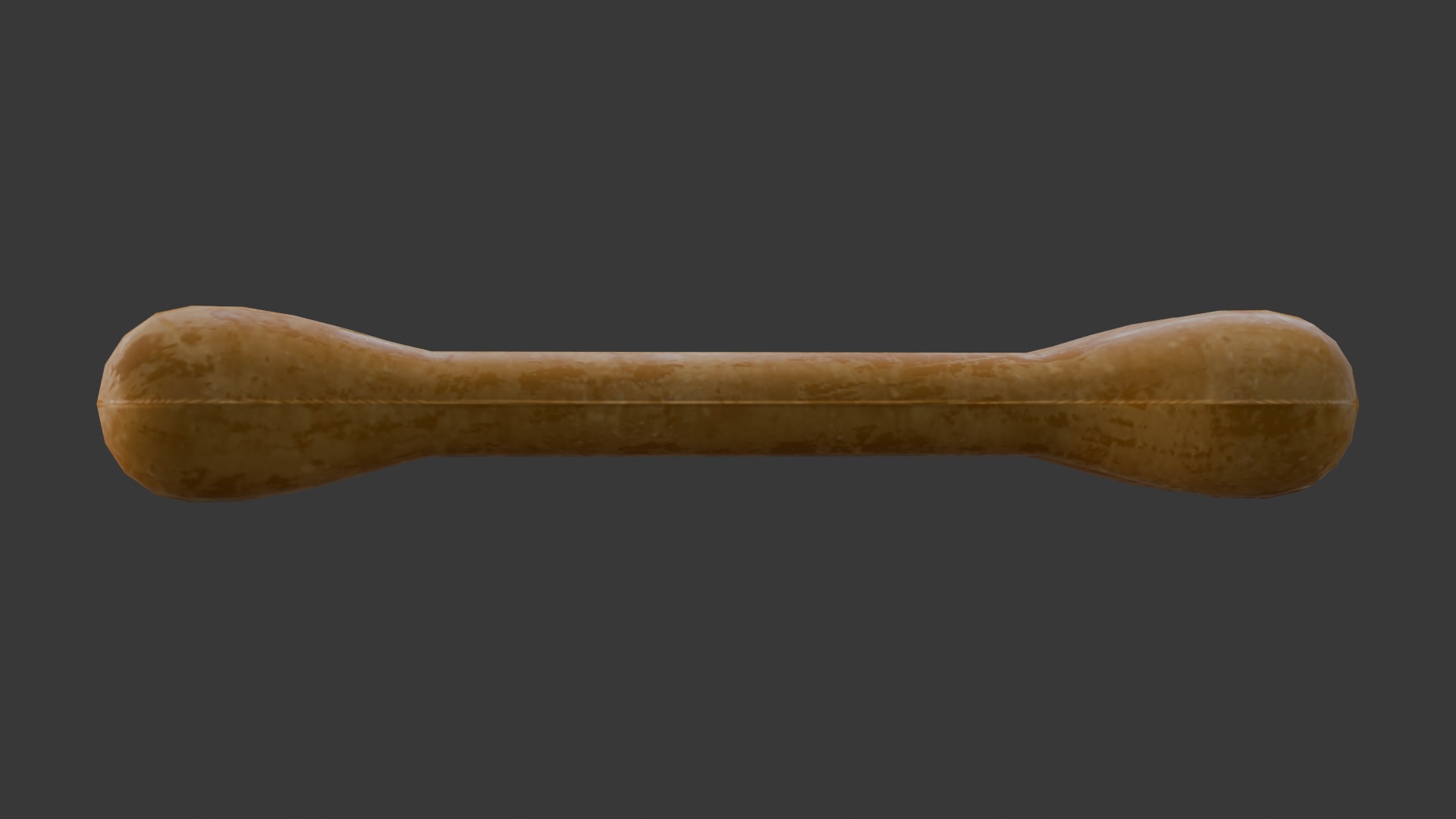 Dog Bone Low-poly 3D model_3