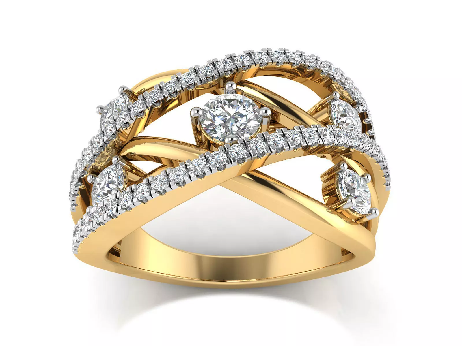 Women Ring  Render 3dm STL OBJ FBX Details 3D print model_0