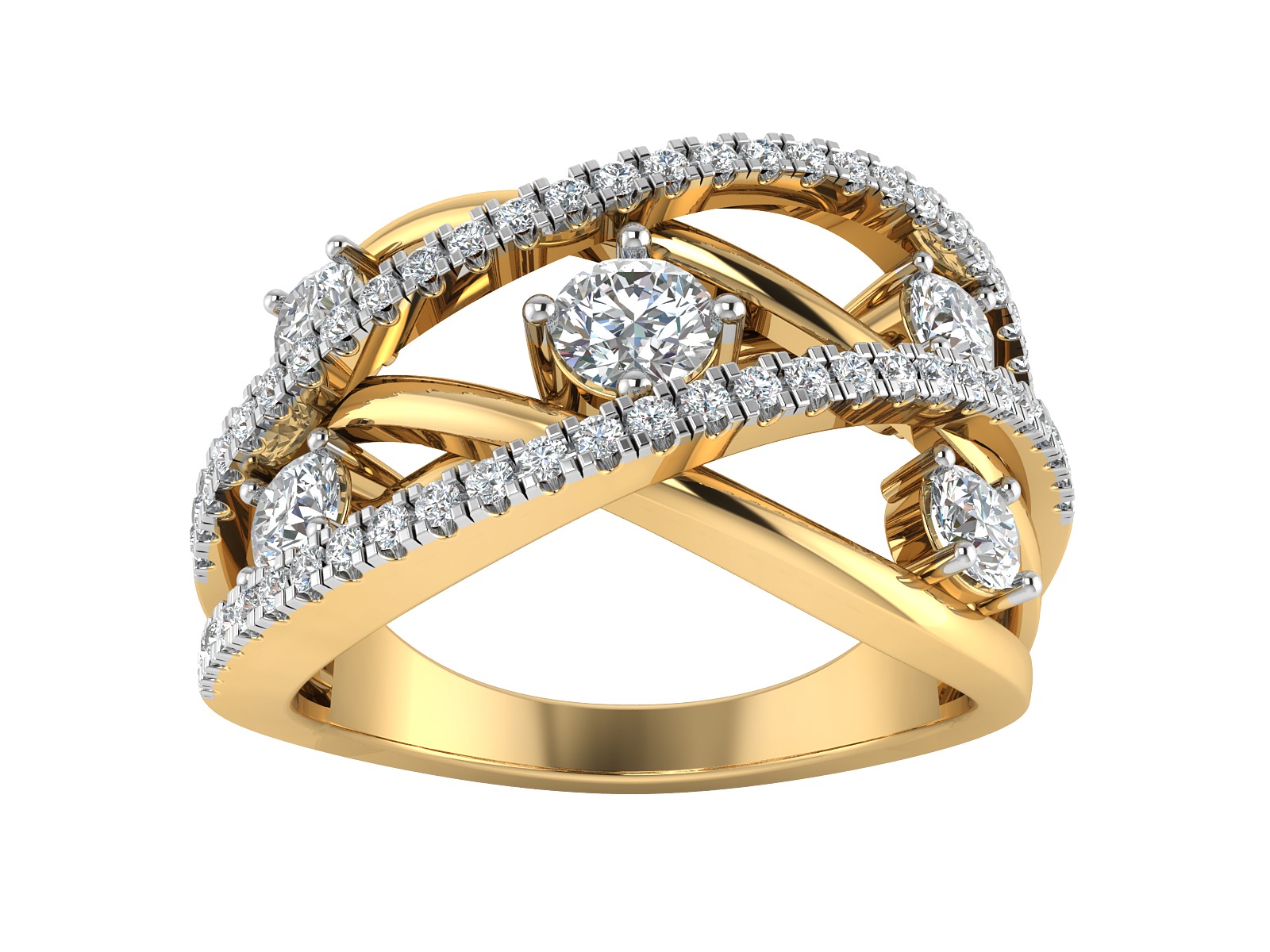 Women Ring  Render 3dm STL OBJ FBX Details 3D print model_3