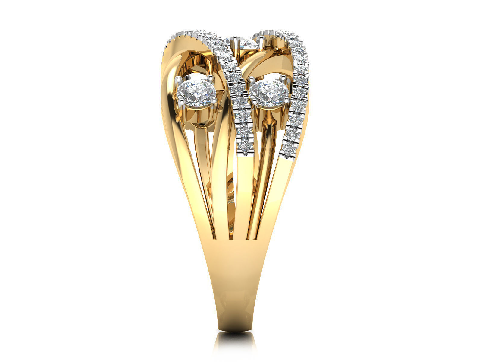 Women Ring  Render 3dm STL OBJ FBX Details 3D print model_10