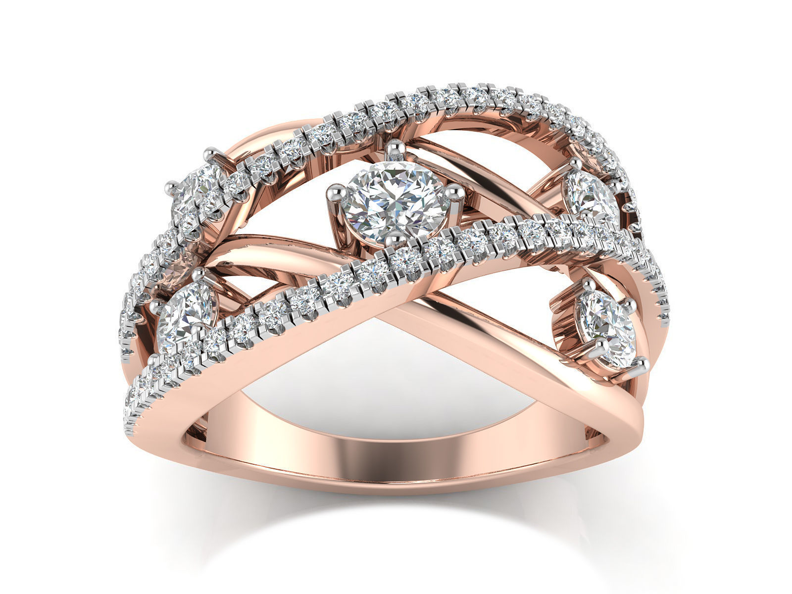 Women Ring  Render 3dm STL OBJ FBX Details 3D print model_1