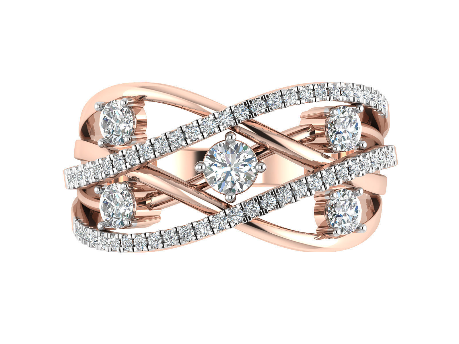 Women Ring  Render 3dm STL OBJ FBX Details 3D print model_12